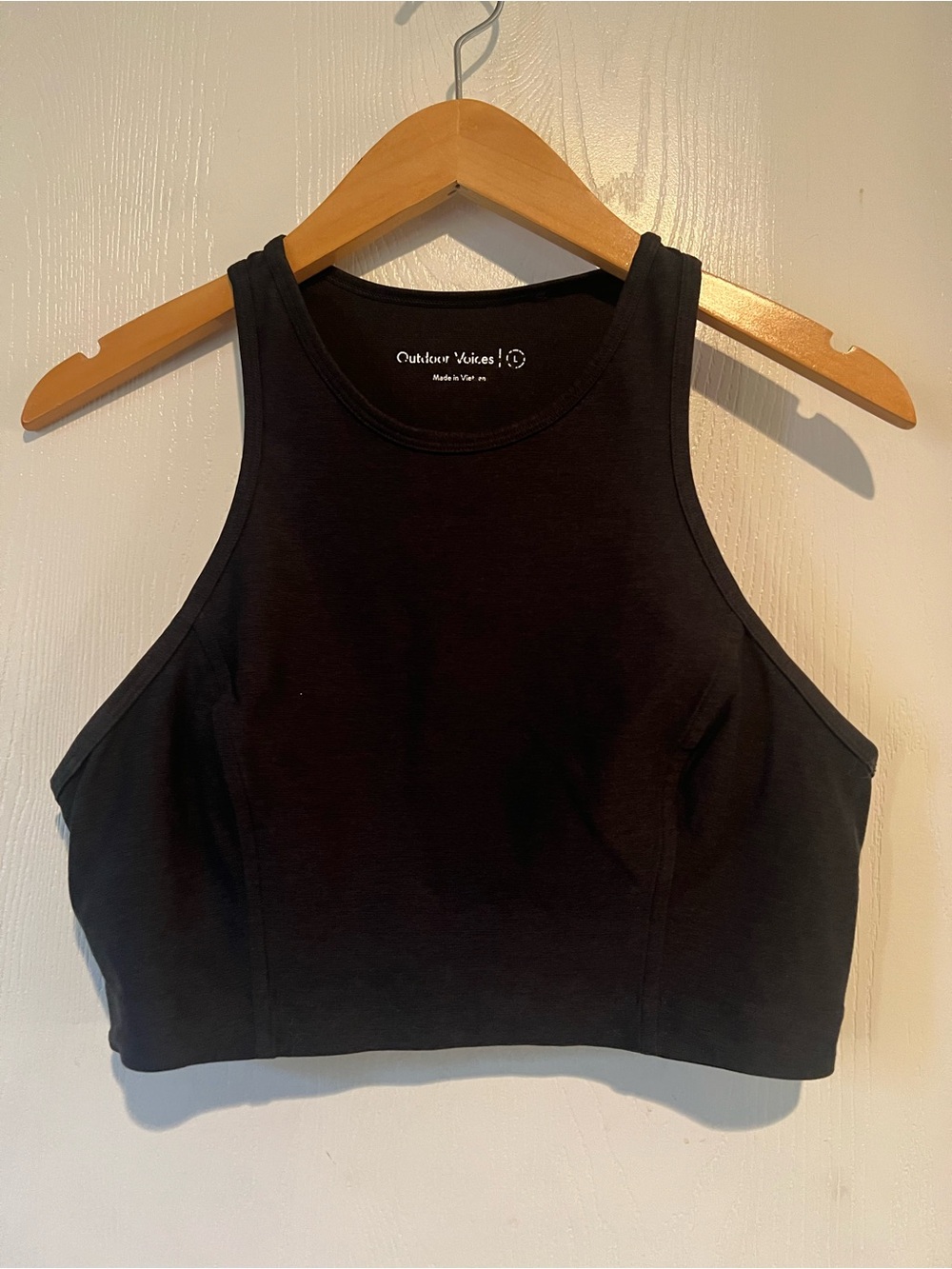 Outdoor Voices Black Athena Crop Top Women Size Large